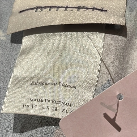 BHLDN x Anthropologie Leila Deep-V Flutter-Sleeve Satin A-Line Gown - Picture 10 of 17